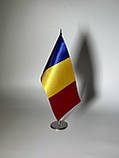 Настільний прапор Румунії з металевим утримувачем, фото 2