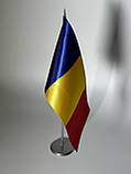 Настільний прапор Румунії з металевим утримувачем, фото 3