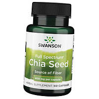 Экстракт семян чиа Full Spectrum Chia Seed 400 Swanson 60капс (71280065)