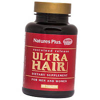 Витамины для волос с замедленным высвобождением Ultra Hair Sustained Release Nature's Plus 60таб (36375177)