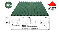 Профнстил НС-14 Астра 0.5 мм Polysteel / PEMA / RAL