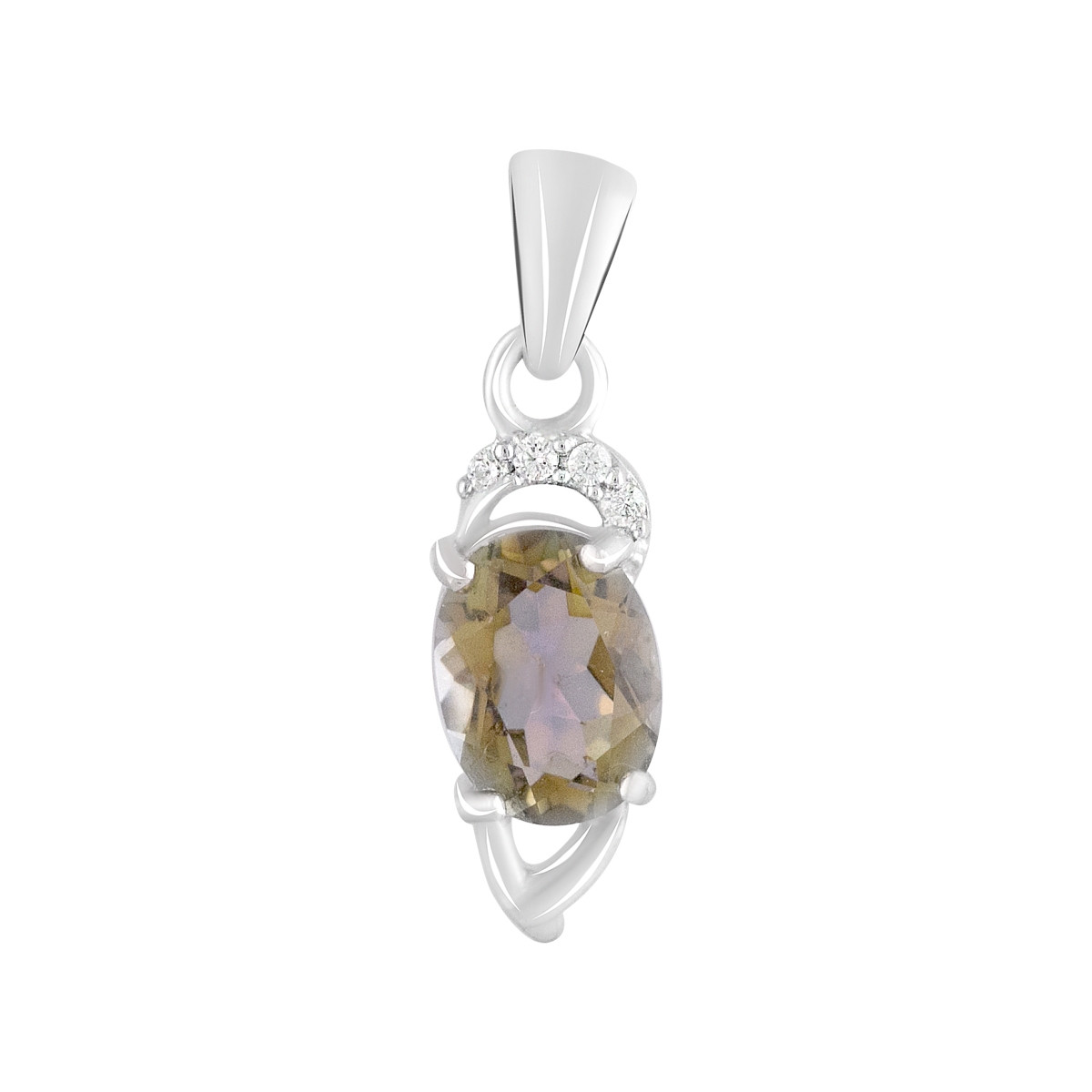 Срібна підвіска ortex з містик топазом 1.2ct (2122999)