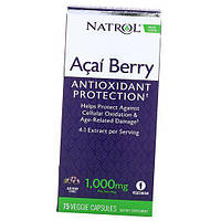 Экстракт Ягод Асаи Acai Berry 1000 Natrol 75вегкапс (71358003)