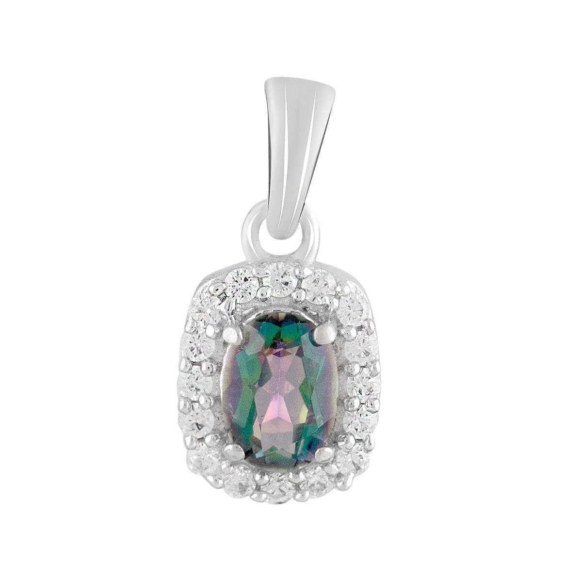 Срібна підвіска ortex з містик топазом 0.98ct (2124054)