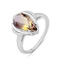 Серебряное кольцо ortex с аметрином nano 2.738ct, вес изделия 3,5 гр (2088745) 18 размер