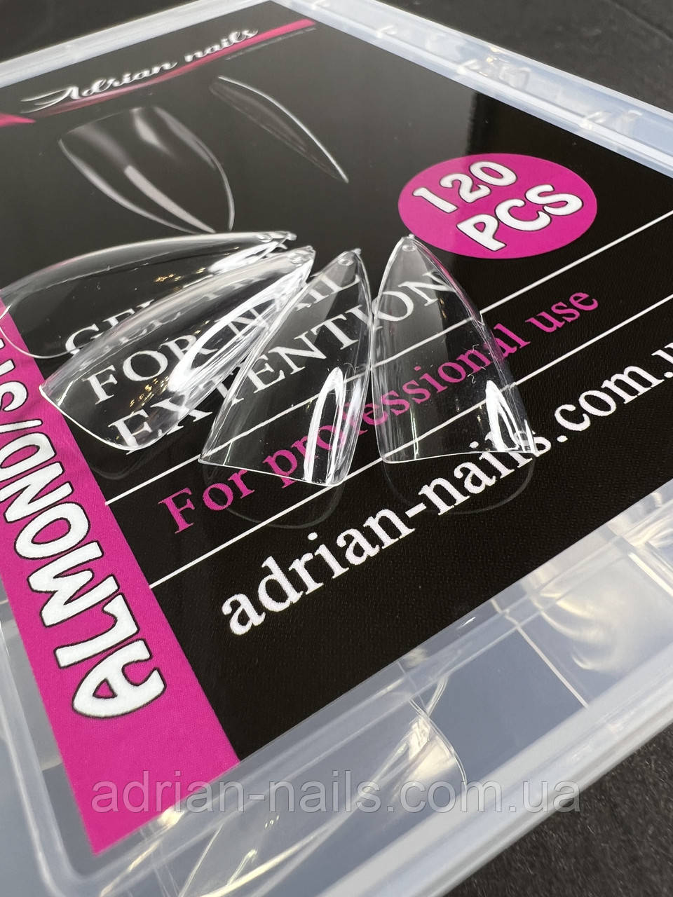 Гелеві Тіпси  Adrian Nails - ALMOND/STYLET (120шт)