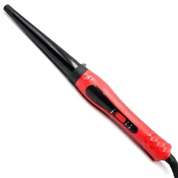 Плойка з керамічним покриттям Domotec MS-4907 Червона Конусна плойка