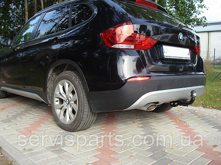 Польський фаркоп на BMW X1 E84 2009-2015 (БМВ Х1 E84) без підрізу бампера, фото 1