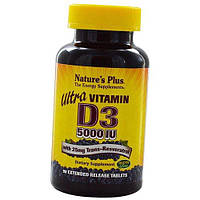 Витамин Д3 с Антиоксидантным комплексом Ultra Vitamin D3 5000 Nature's Plus 90таб (36375160)