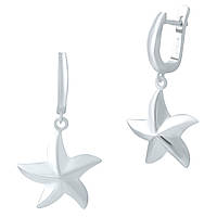 Срібні сережки ortex без каменів (1947050)