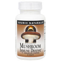 Травы Source Naturals Комплекс из 15 Разновидностей Грибов, Mushroom Immune Defense, 30 т (SN1608) мрія(М.Я)