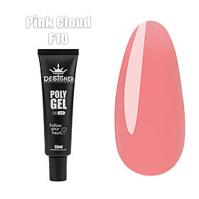 Полігель Дизайнер 60 мл. для нарощування та зміцнення нігтів F10 - Pink Cloud