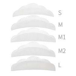 Набір бігуді для ламінування вій (S, M, M1, M2, L) 5 пар, прозорі