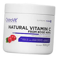 Витамин С с Шиповником Natural Vitamin C from Rose Hips Ostrovit 300г (36250070)