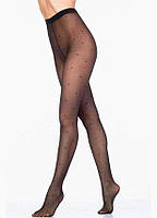 Колготки 40 ден жіночі в горошок з ефектом сіточки Giulia Amalia Rete чорного кольору 2 3 4 - р2, фото 2