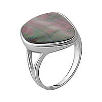 Серебряное кольцо ortex с натуральным перламутром 4.125ct, вес изделия 4,94 гр (2054153) 17.5 размер