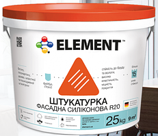 Штукатурка фасадна силіконова ELEMENT R20 (Україна) 25 кг