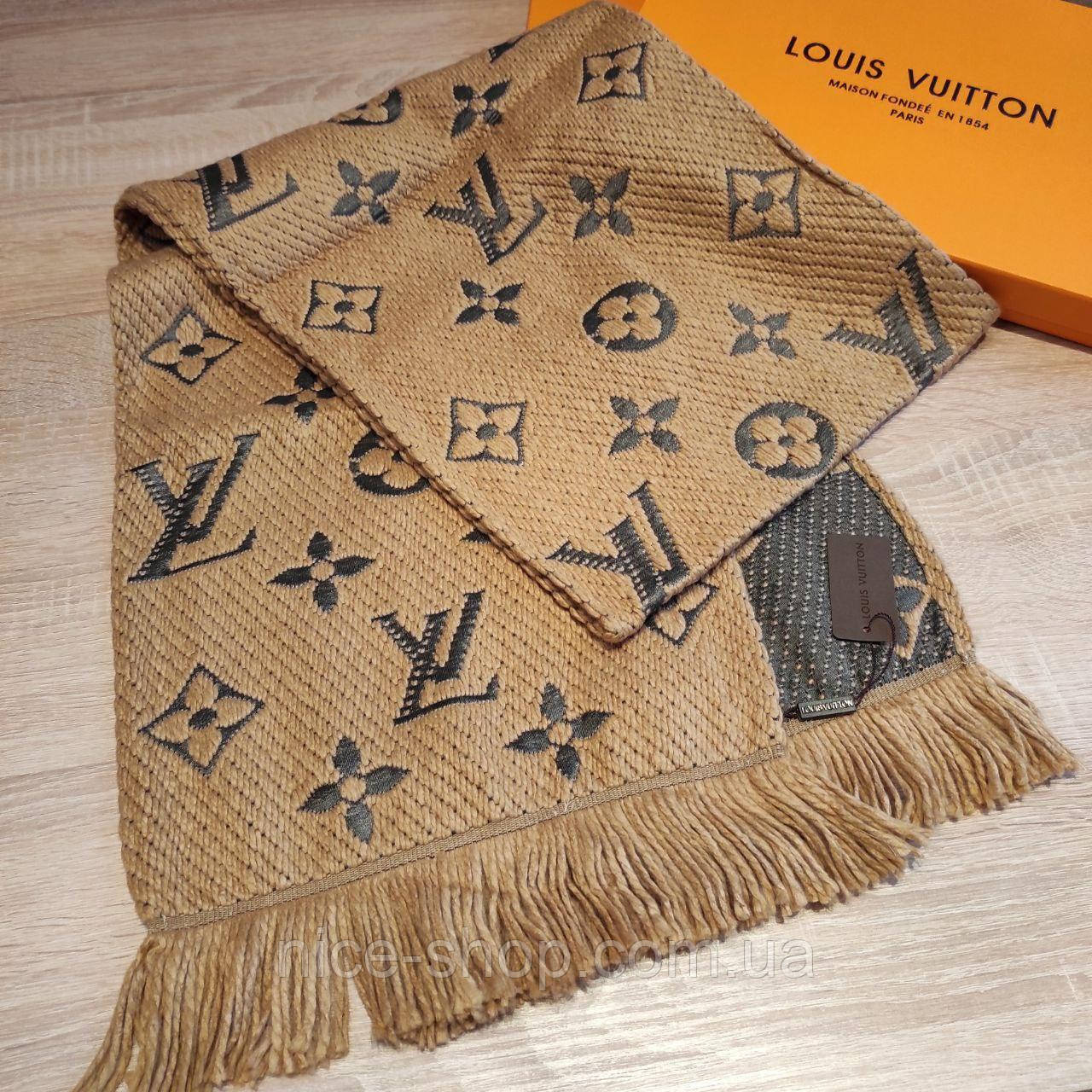 Шарф Louis Vuitton темний беж