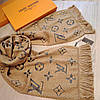 Шарф Louis Vuitton темний беж, фото 8