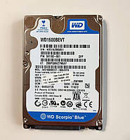 621 Уцінка HDD WD 160 GB SATA2 2.5'' 5400 8MB - WD1600BEVT - переназначені і повільні сектори