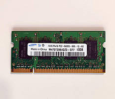 621 Пам'ять 1 GB DDR2-800 PC2-6400 Samsung SO-DIMM для ноутбуків Intel/AMD