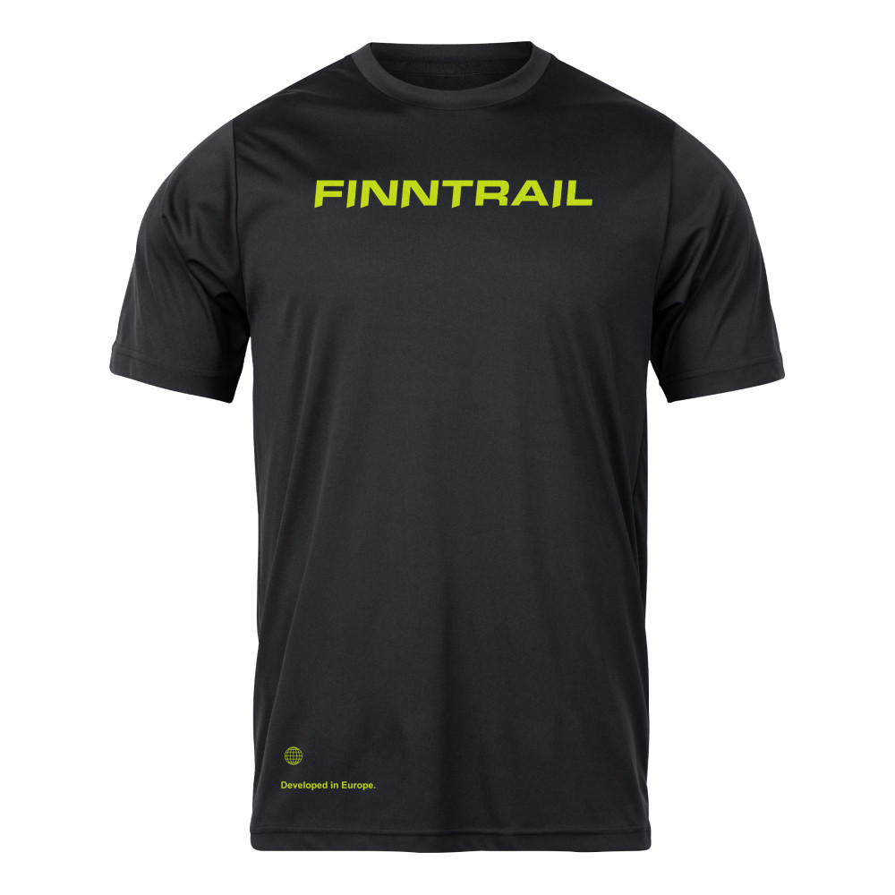 ФУТБОЛКА FINNTRAIL LOGOQR КОЛІР BLACK, фото 1