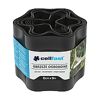 Садовий газонний бордюр Целфаст Cellfast 15x900см Чорний