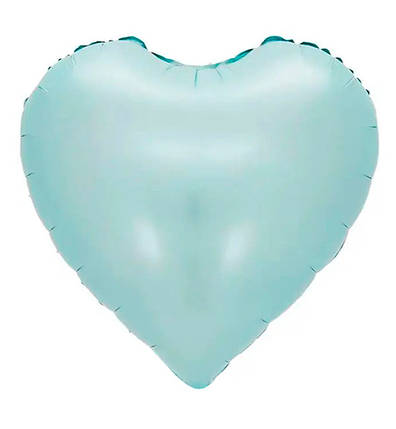 Повітряна куля "Heart" Ø - 45 см., колір - блакитний (матовий), фото 1