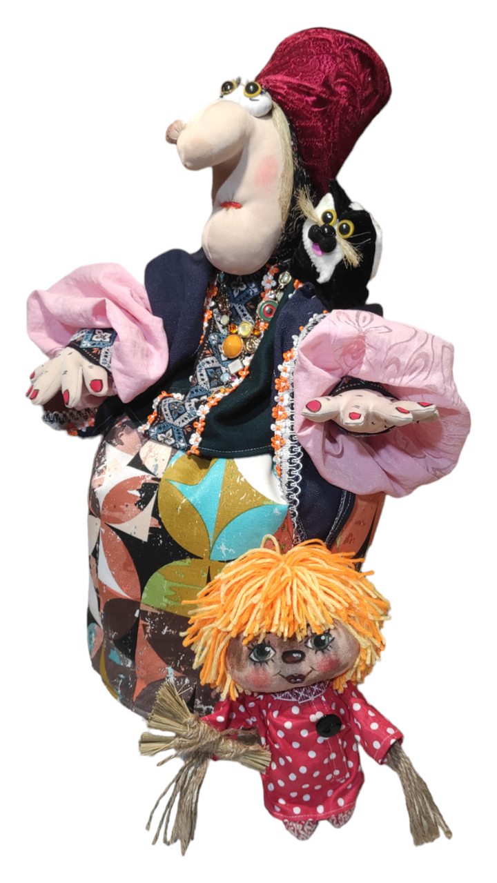 Грілка на чайник Баба Яга з Кузію., фото 1