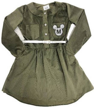 Сукня для дівчинки  Мікі Маус на зріст 140 см Зелена (630)