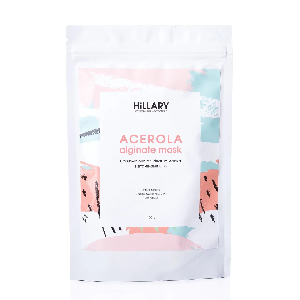 Стимулююча альгінатна маска з вітамінами В , C Hillary Acerola , 100 г