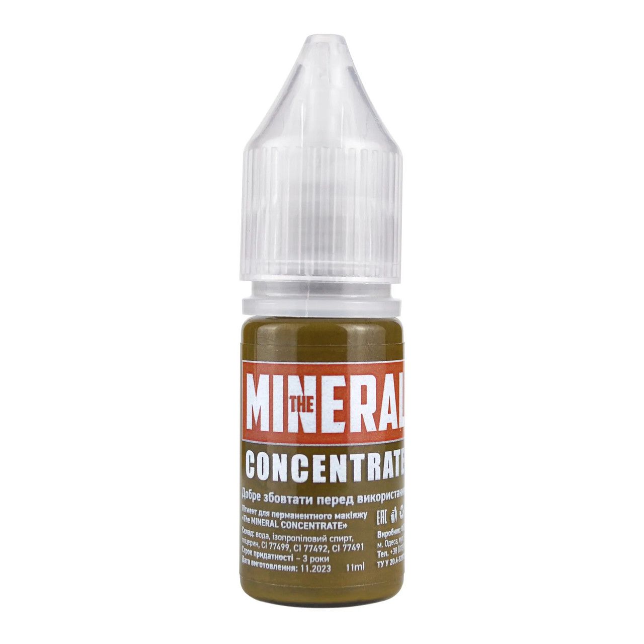 Пігмент для перманентного макіяжу The Mineral Concentrate №38 Light Brown, 11 мл