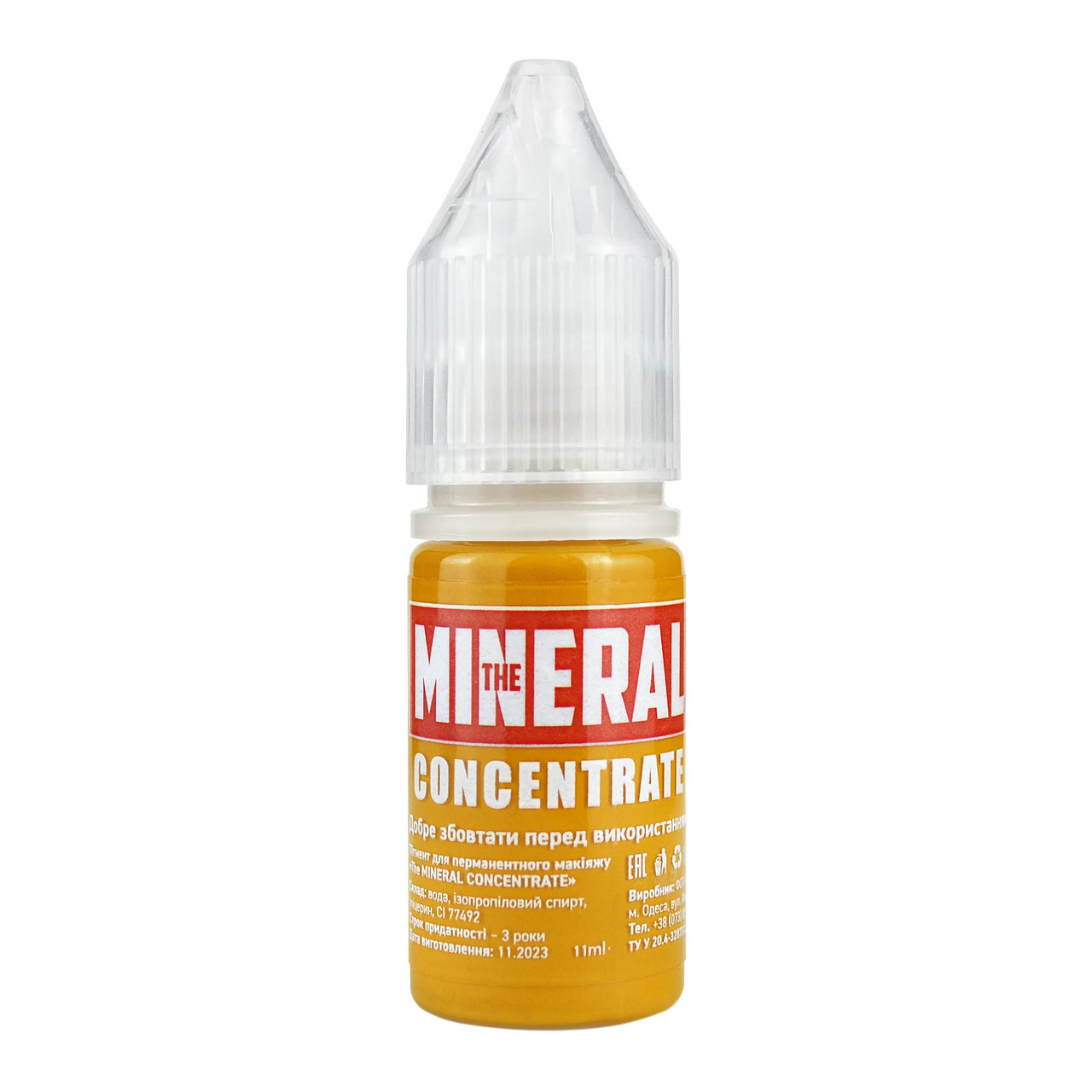 Пігмент для перманентного макіяжу The Mineral Concentrate №6 Yellow, 11 мл