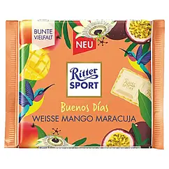 Ritter Sport білий шоколад із манго та маракуєю 100 грамів Buenos Dias