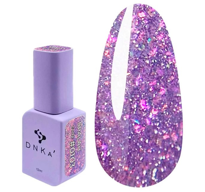 Гель-лак DNKa Color Spalah 0103 ліловий із шимером 12 мл