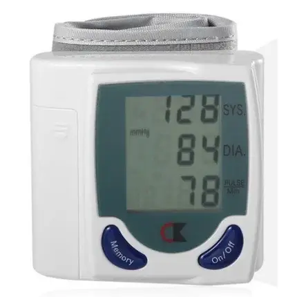 Цифровий автоматичний тонометр Blood Pressure Monitor для вимірювання артеріального тиску та пульсу, фото 1
