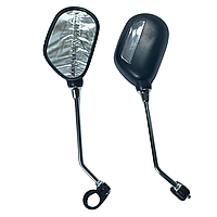 Велосипедное зеркало с катафотом JY-102 Jing Yi комплект 2 штуки