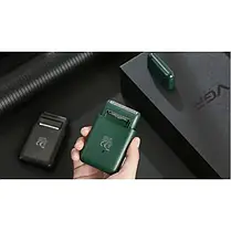 Електробритва VGR Professional Men's Shaver V-390 Green — стильна та зручна бритва для професійного, фото 3