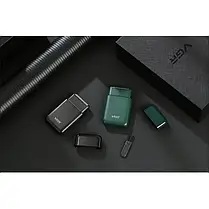 Електробритва VGR Professional Men's Shaver V-390 Green — стильна та зручна бритва для професійного, фото 4