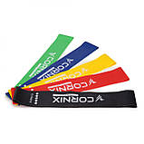 Гумки для фітнесу 1-20 кг Cornix Mini Power Band набір 5 шт еспандери фітнес-гумки W_1878, фото 4