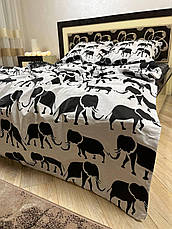 Постільна білизна для односпального ліжка полуторка чорна, фото 3