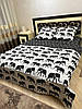 Постільна білизна для односпального ліжка полуторка чорна, фото 8