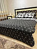 Постільна білизна для односпального ліжка полуторка чорна, фото 9