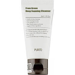 Пінка для глибокого очищення шкіри PURITO From Green Deep Foaming Cleanser, 30 мл