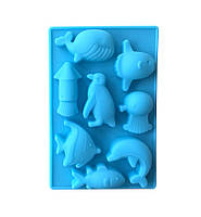 Форма силіконова для цукерок Морська фауна