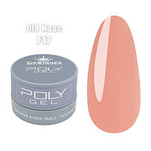 Полігель / акригель в банке Дизайнер Професіонал для нігтів, 30 мл. Old rose F17