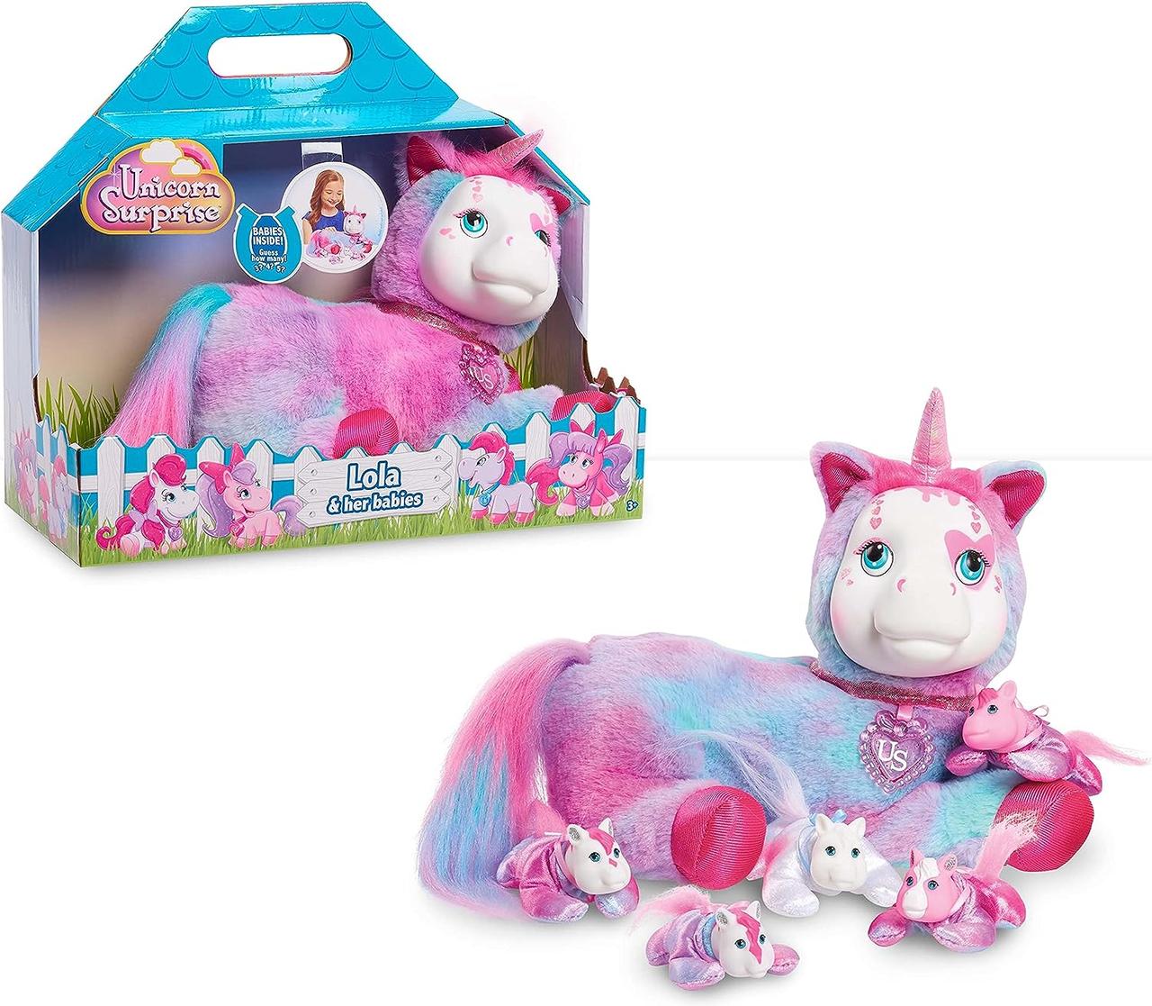 Игрушка беременный единорог Лола с сюрпризом Unicorn Surprise Plush Lola 42570 оригинал - фото 1 - id-p504451831