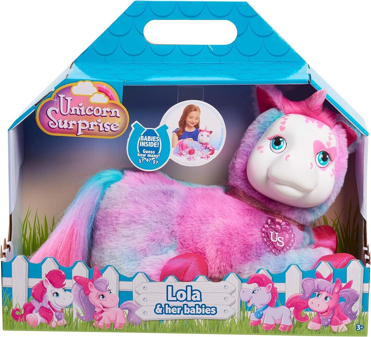 Игрушка беременный единорог Лола с сюрпризом Unicorn Surprise Plush Lola 42570 оригинал - фото 4 - id-p504451831