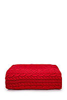sewel Вязаное покрывало с наволочками OA797 (180х240, красный, 70% акрил, 30% шерсть)