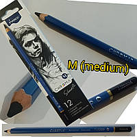 Угольный карандаш шестигранный черный Charcoal "SketchPro" Marco Chroma / 1040M -medium/ марко / 1шт